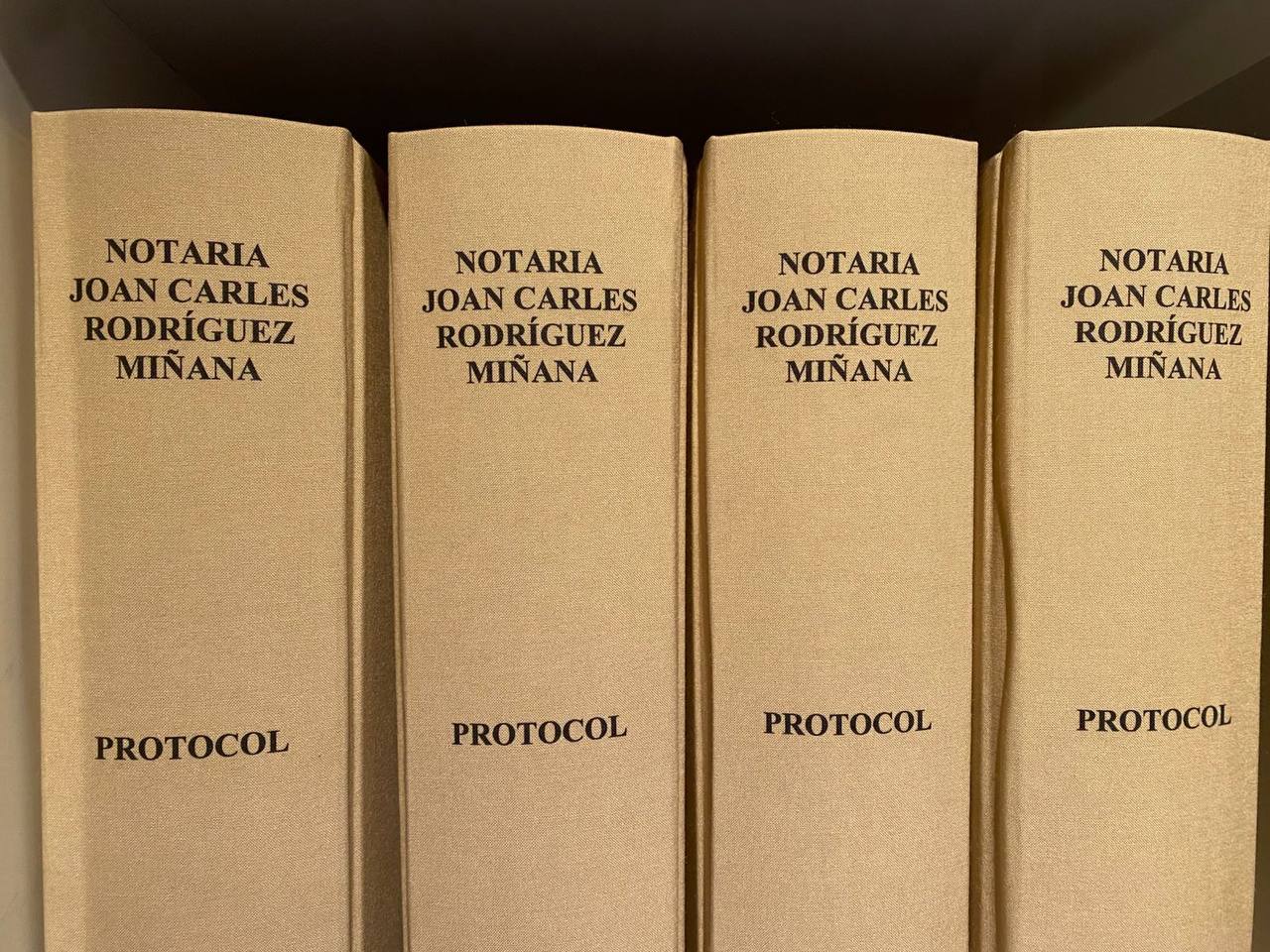 Protocolos Notariales - Notaria Joan Carles Rodríguez Miñana