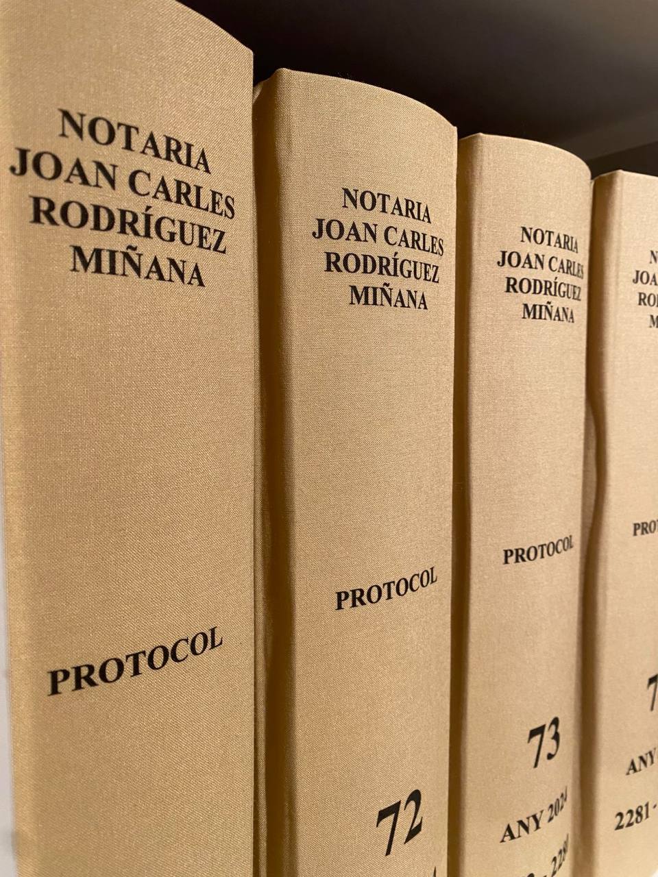 Tomos de Protocolo Notarial